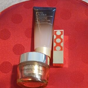 Estee Lauder Skincare and Lipstick Set